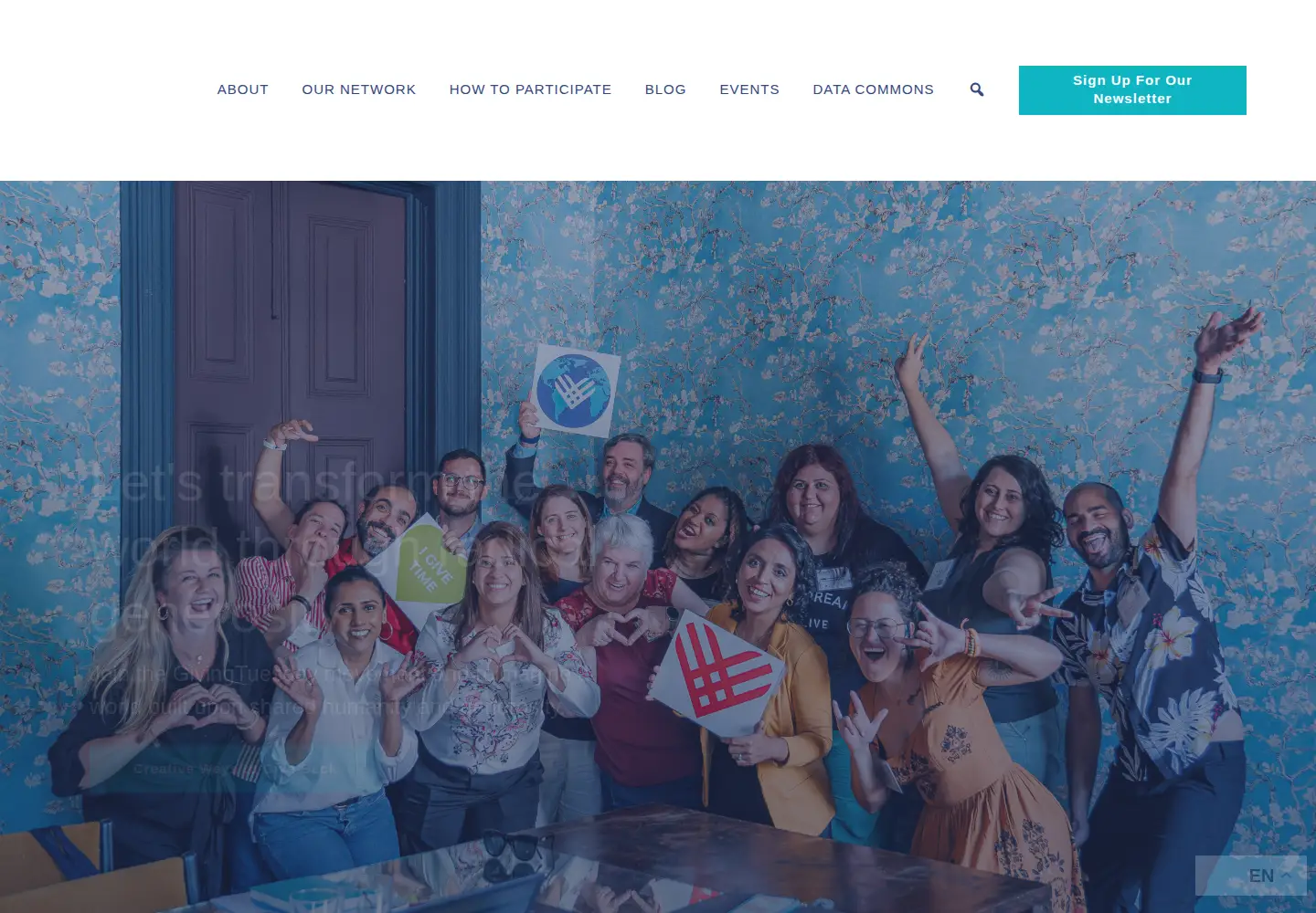 Screenshot of givingtuesday.org