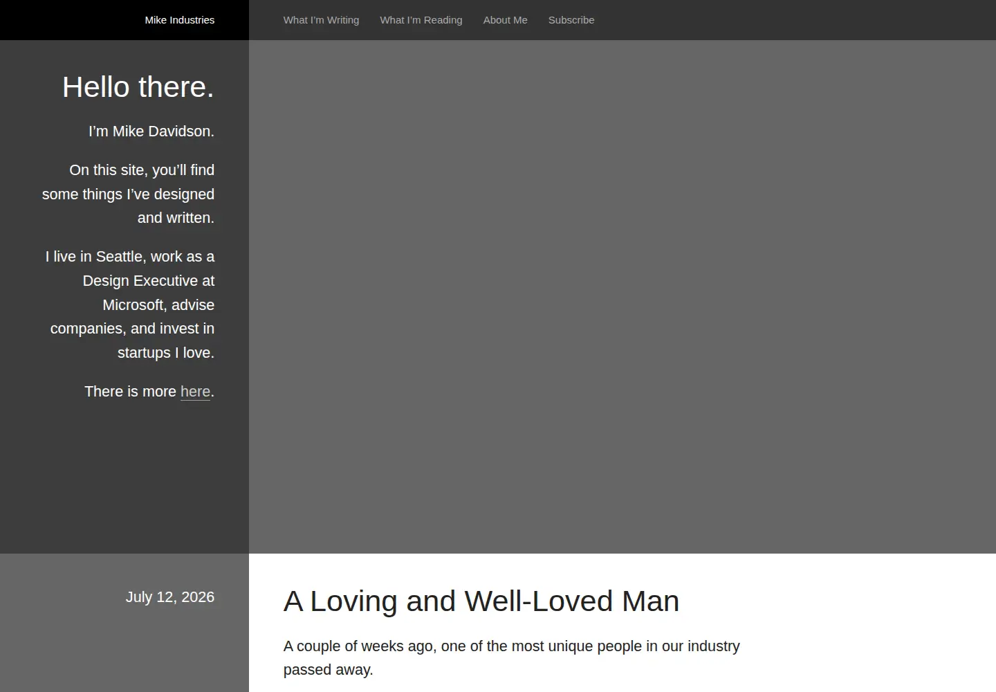 Screenshot of mikeindustries.com