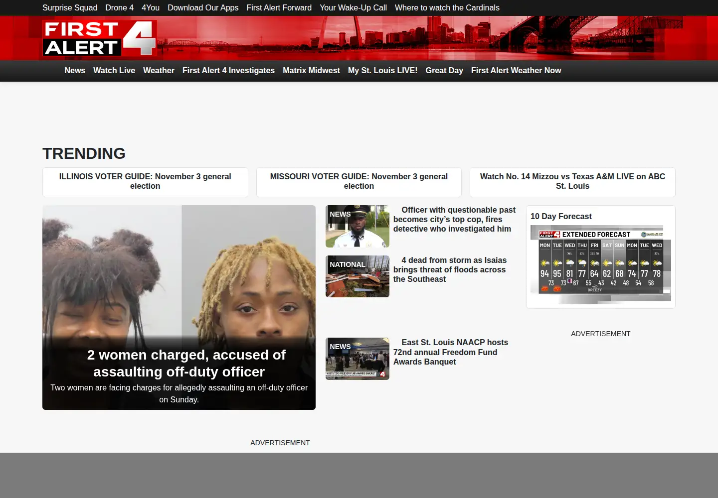Screenshot of kmov.com