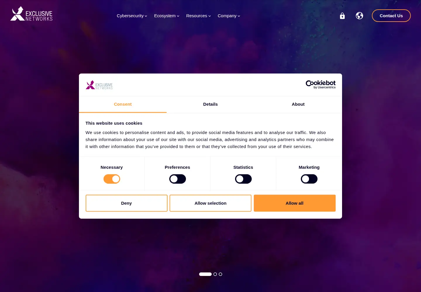 Screenshot of exclusive-networks.com