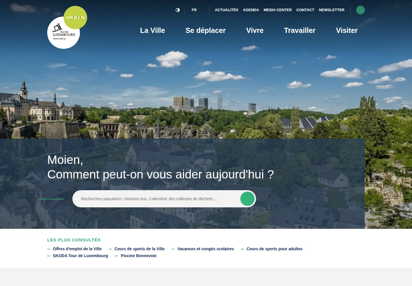 Screenshot of vdl.lu