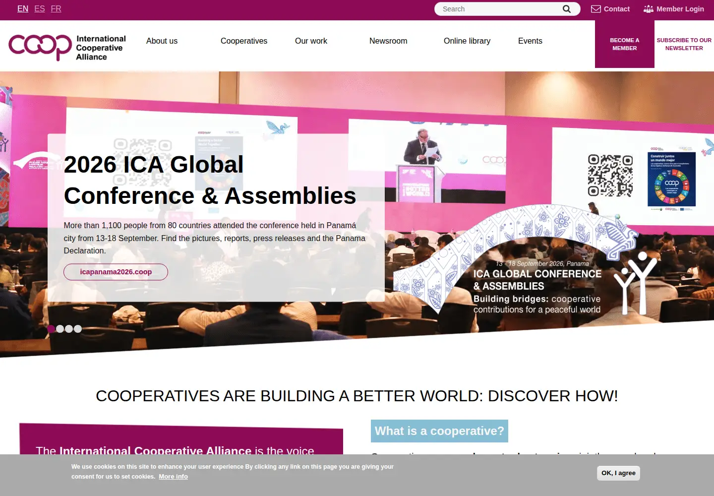 Captured homepage of ica.coop in the current scan