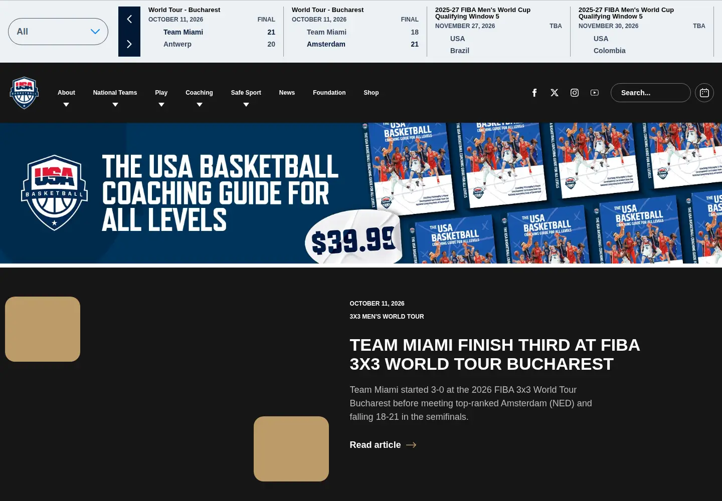Captured homepage of usab.com in the current scan
