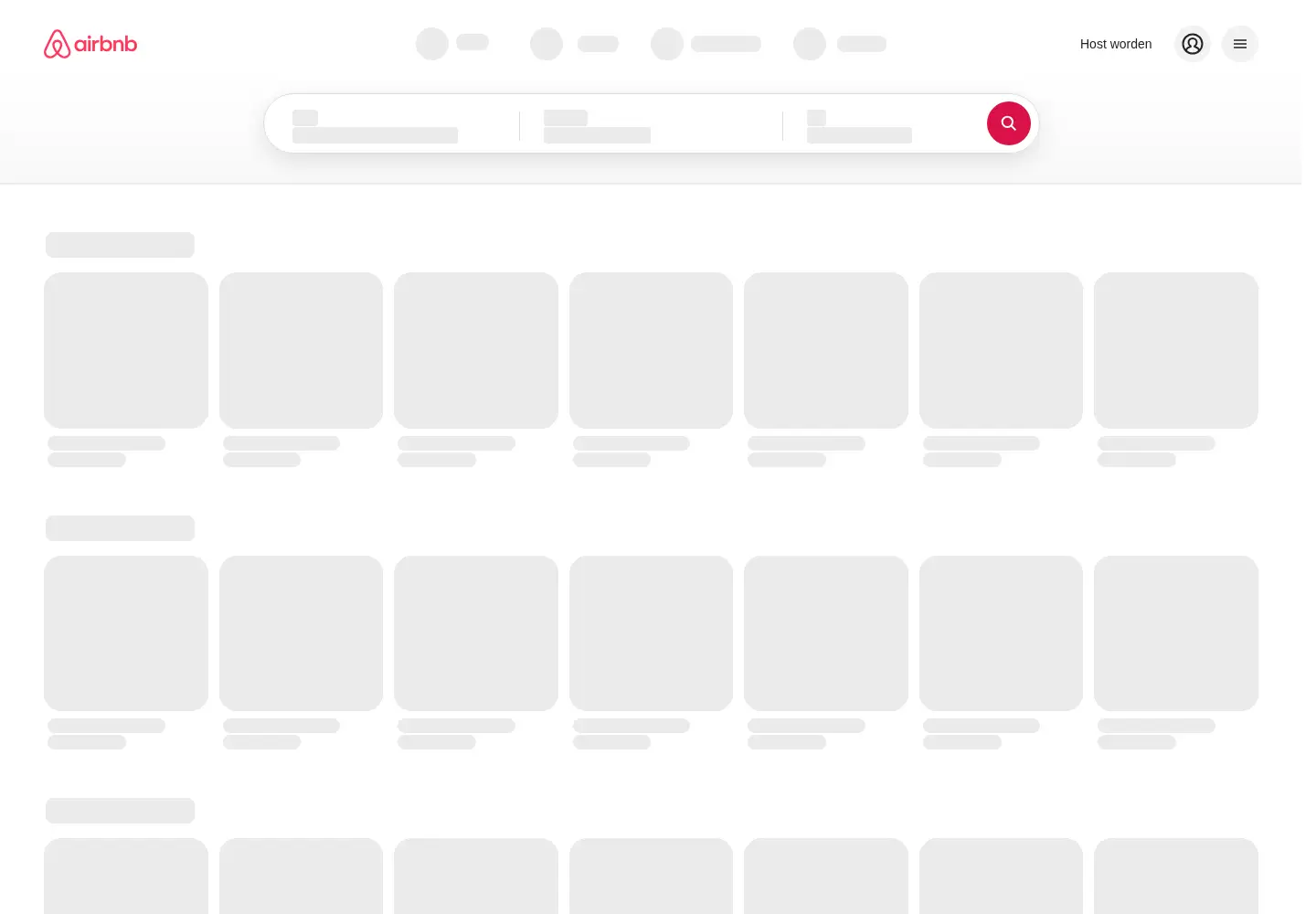 Captured homepage of airbnb.nl in the current scan