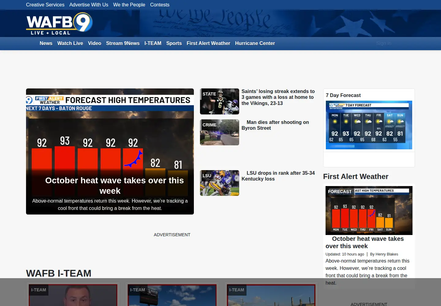 Screenshot of wafb.com