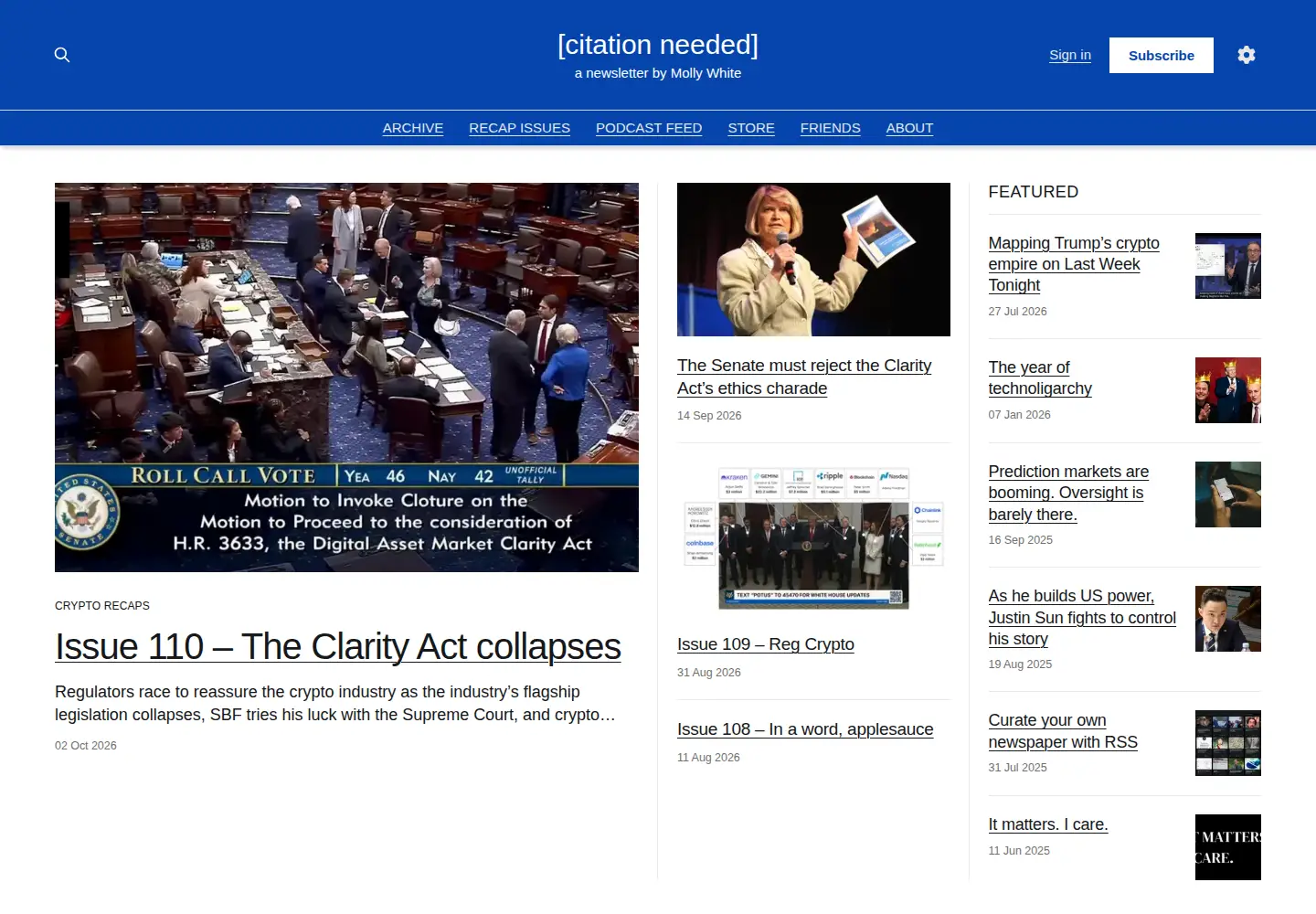 Screenshot of citationneeded.news