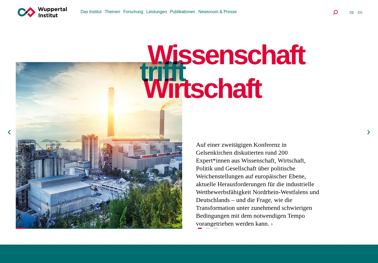 Screenshot of wupperinst.org