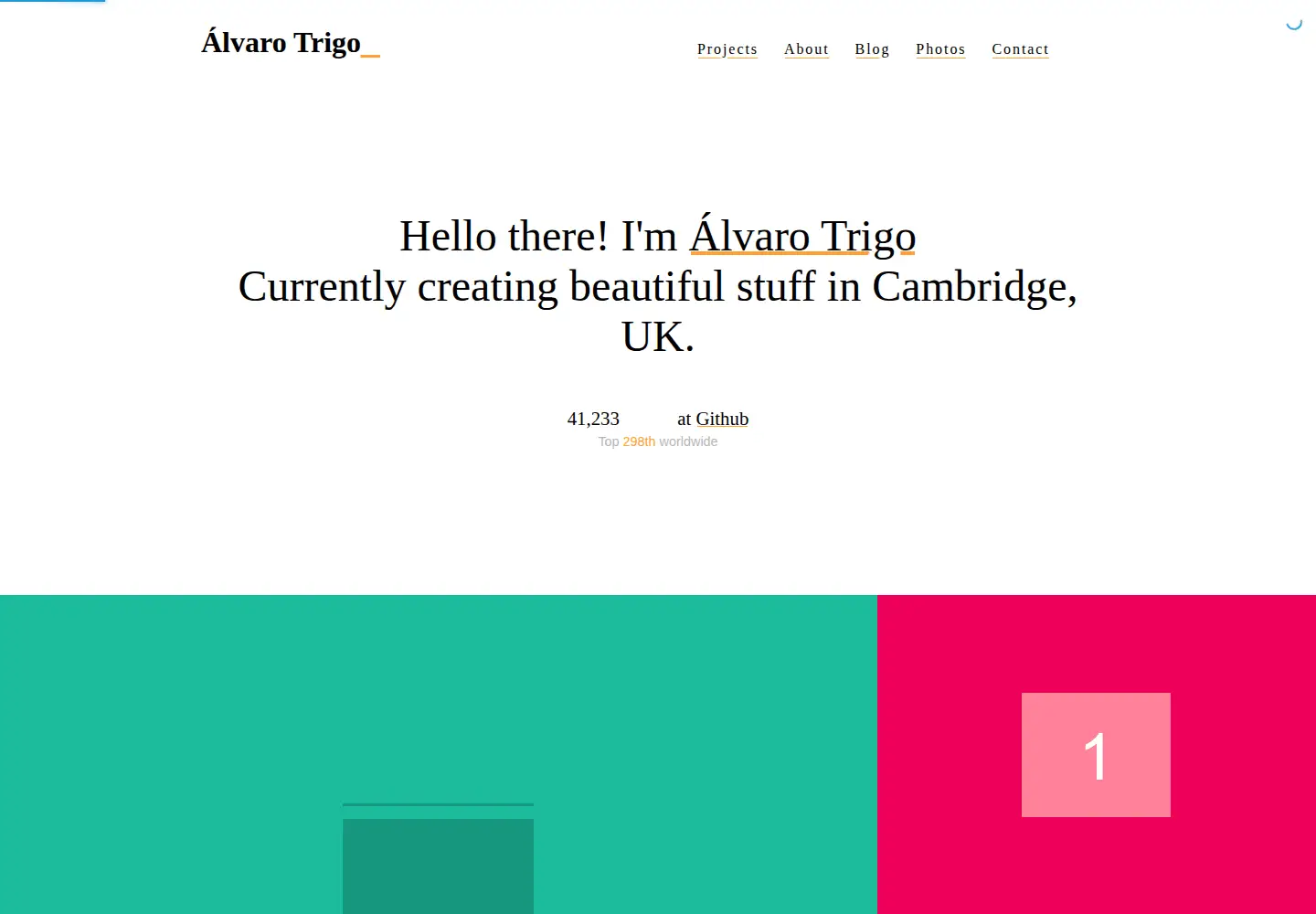 Screenshot of alvarotrigo.com