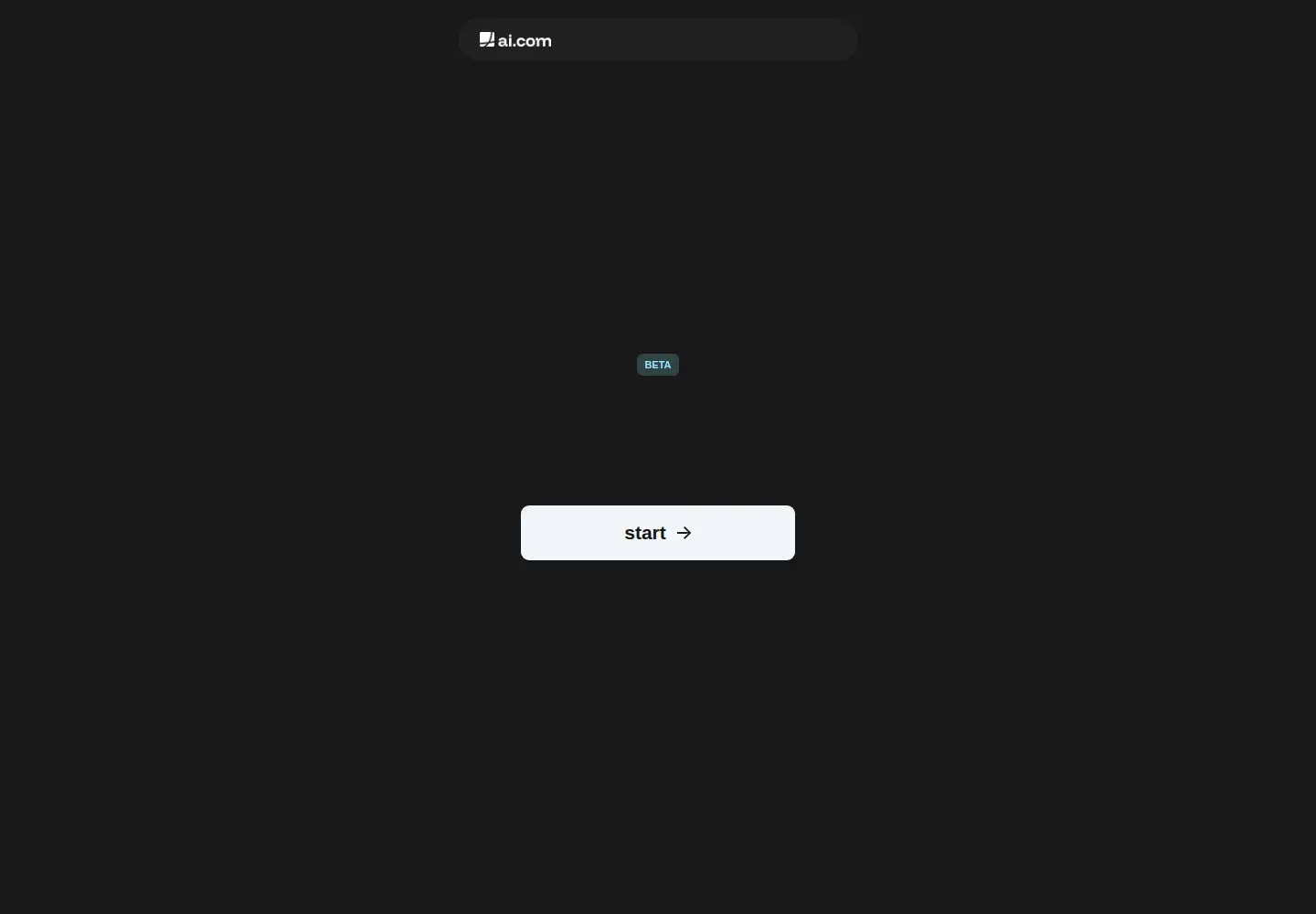 Screenshot of ai.com