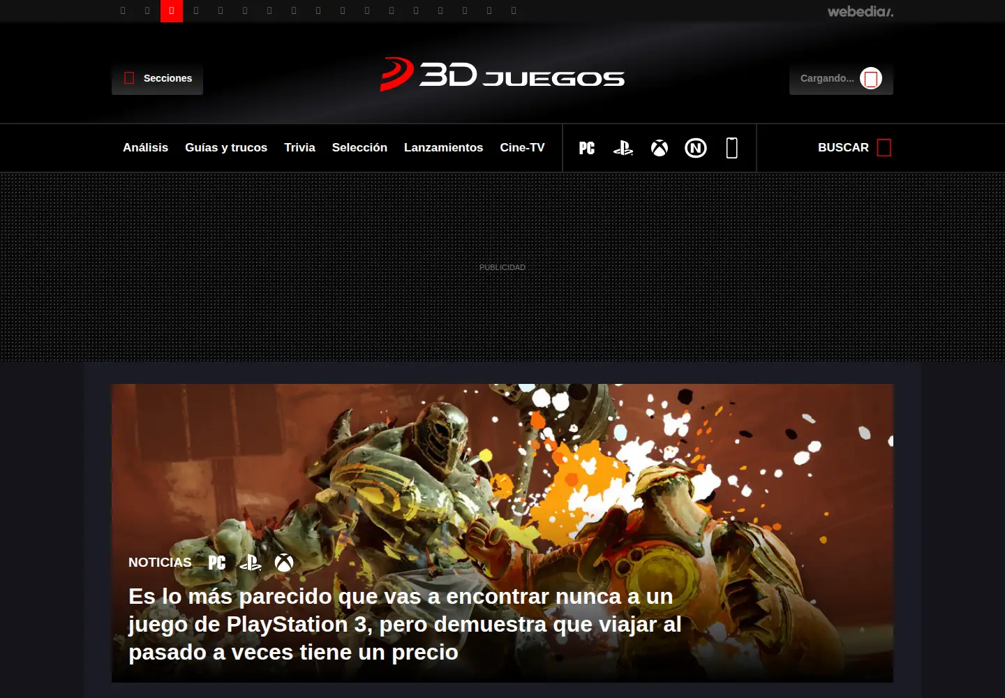 Screenshot of 3djuegos.com