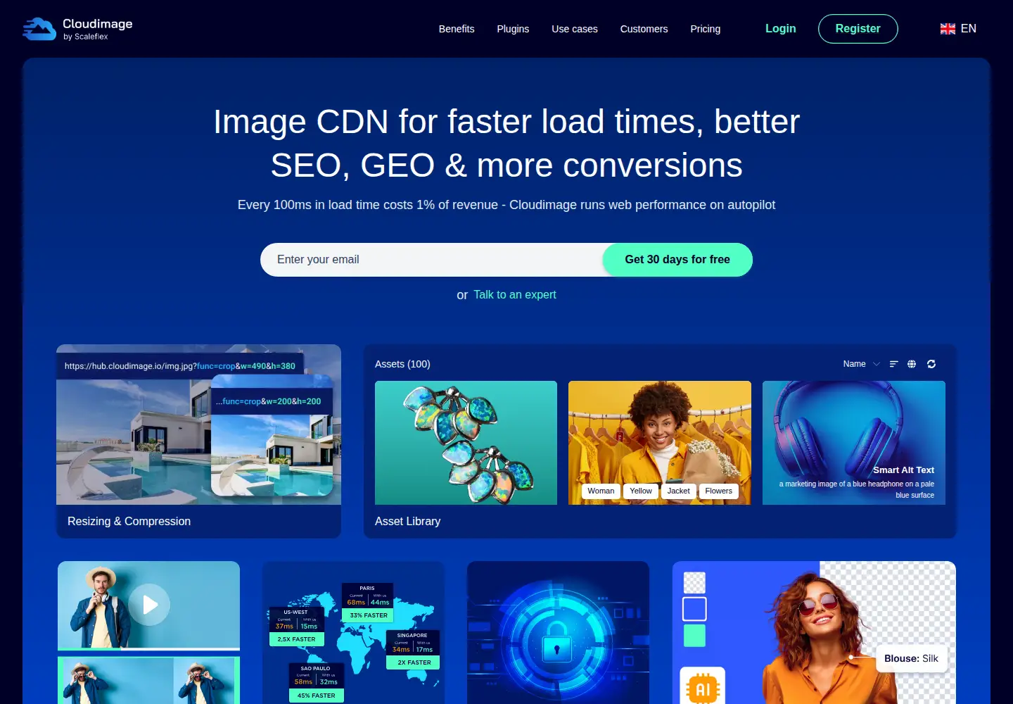 Screenshot of cloudimg.io