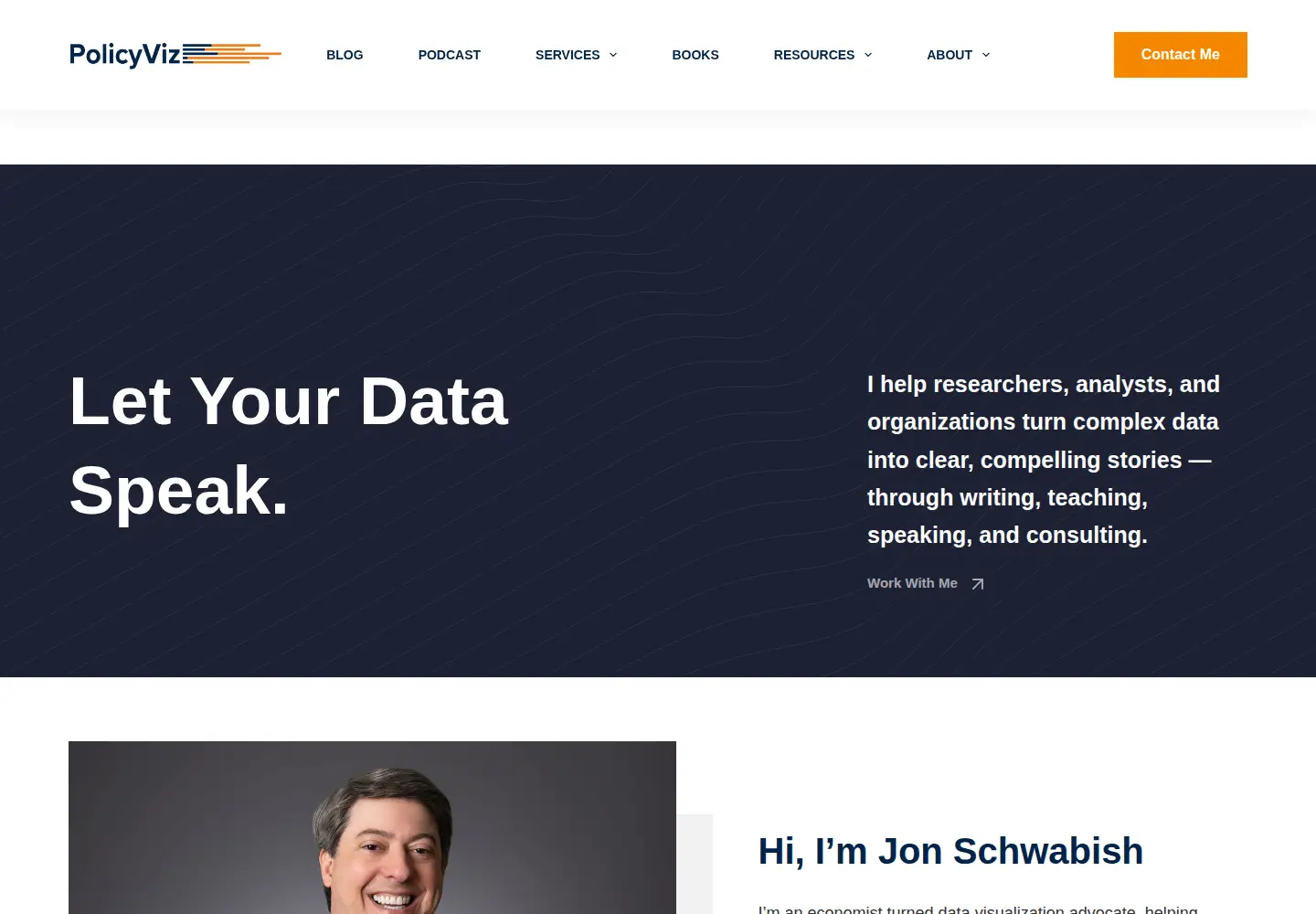Screenshot of policyviz.com