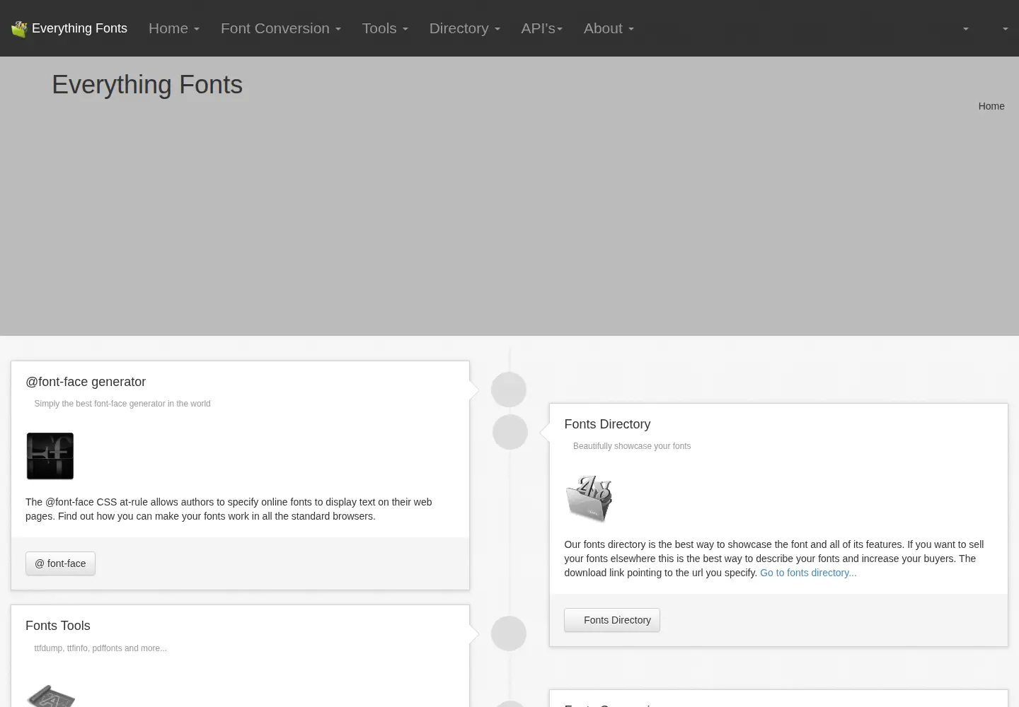 Screenshot of everythingfonts.com