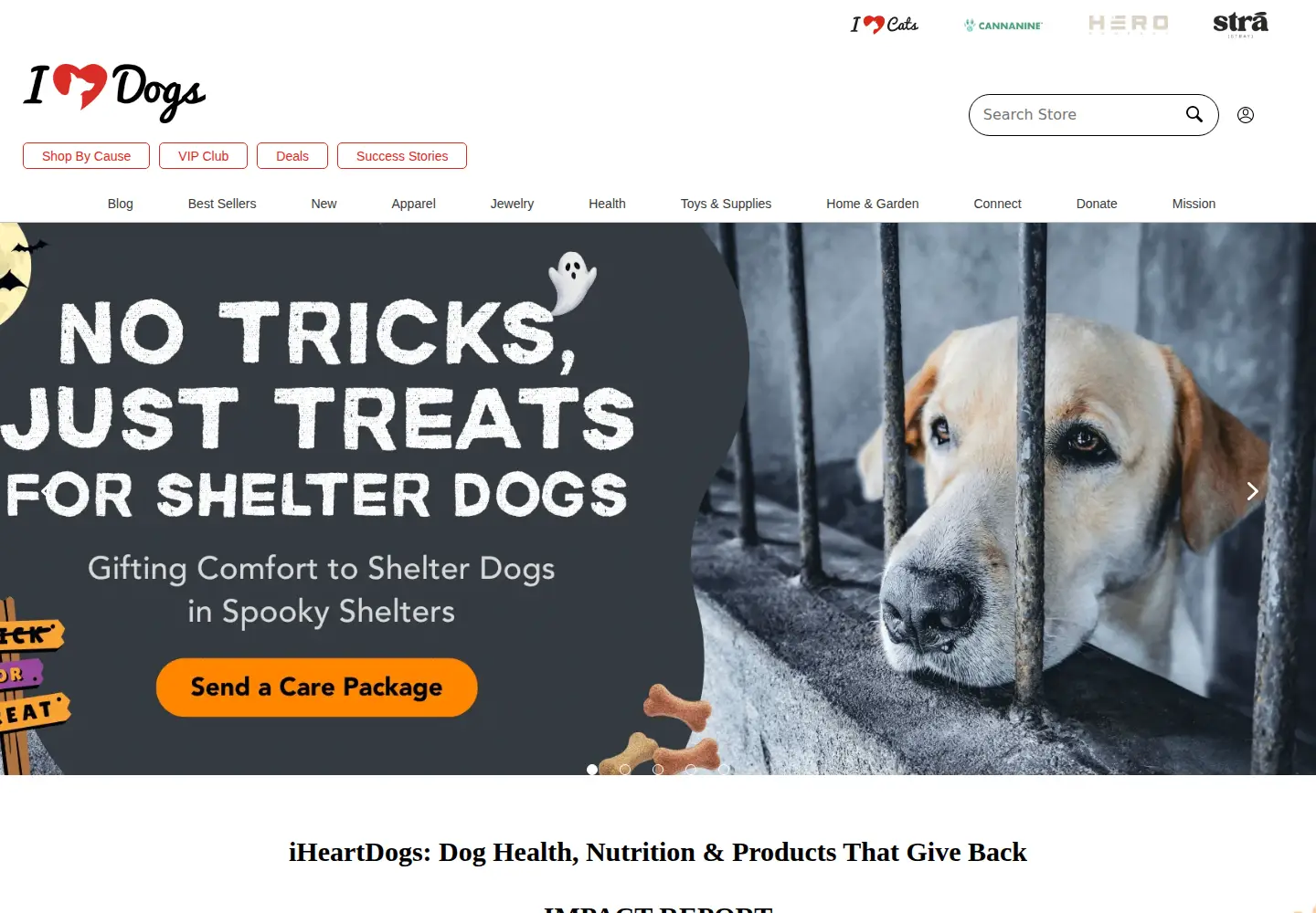 Screenshot of iheartdogs.com