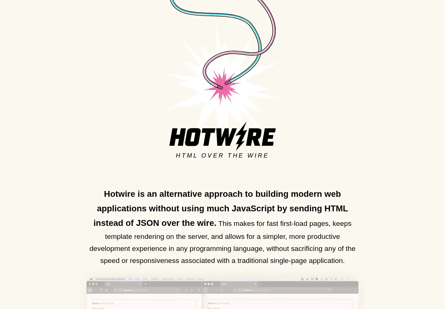 Screenshot of hotwired.dev