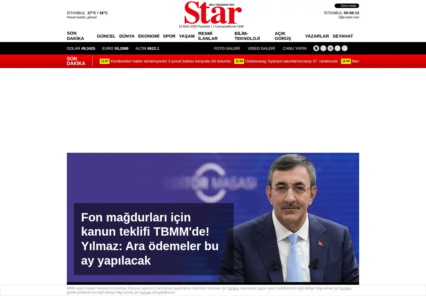 Screenshot of star.com.tr