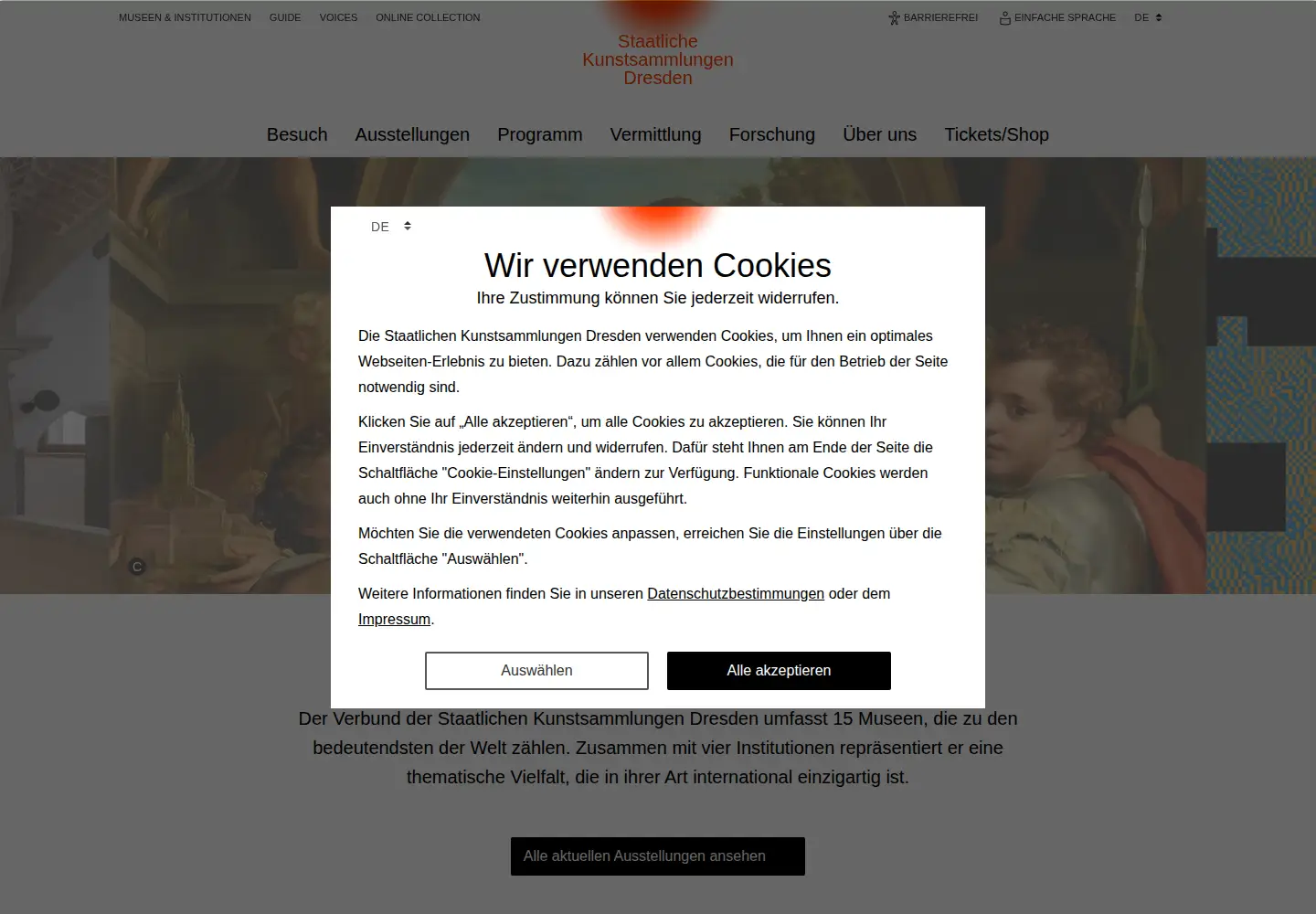 Screenshot of skd.museum