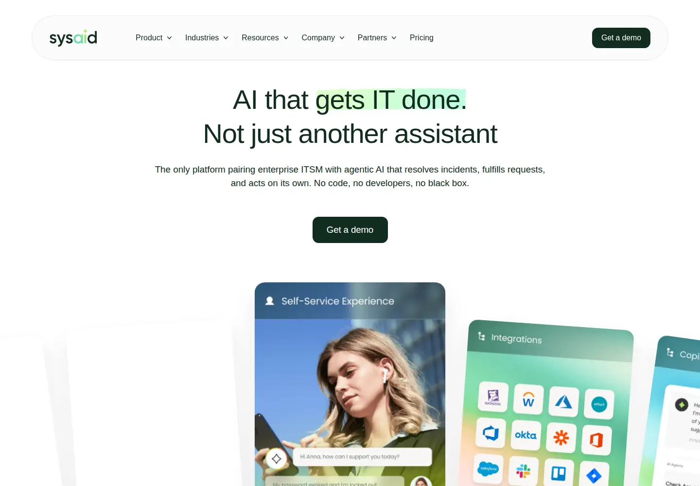 Screenshot of sysaid.com