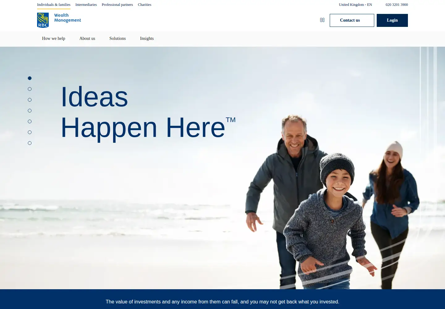 Screenshot of rbcwealthmanagement.com