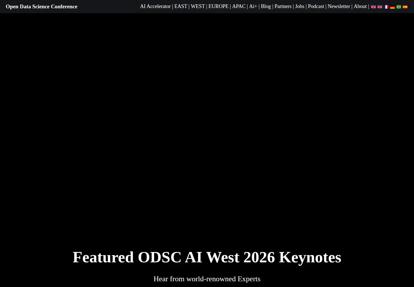 Screenshot of odsc.com