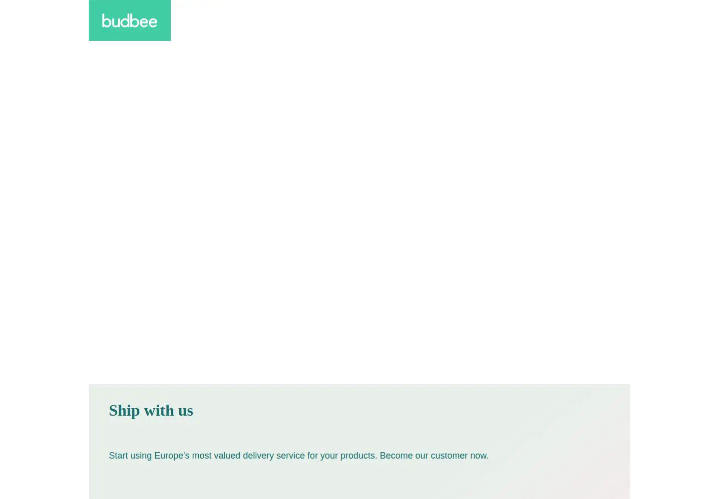 Screenshot of budbee.com