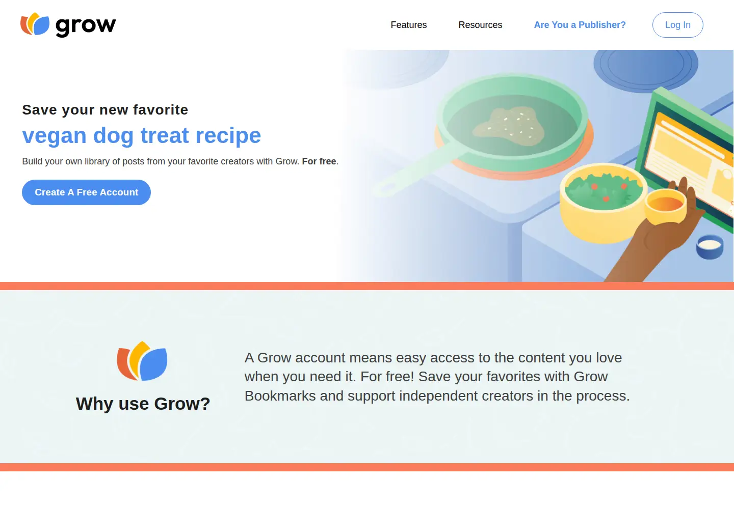 Screenshot of grow.me