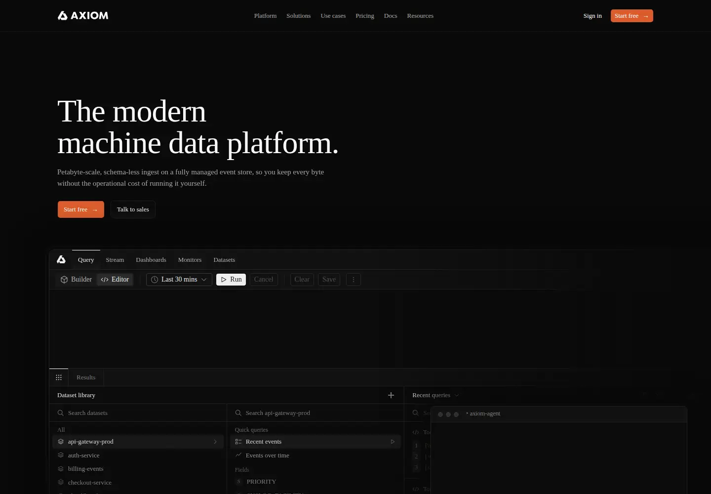 Screenshot of axiom.co