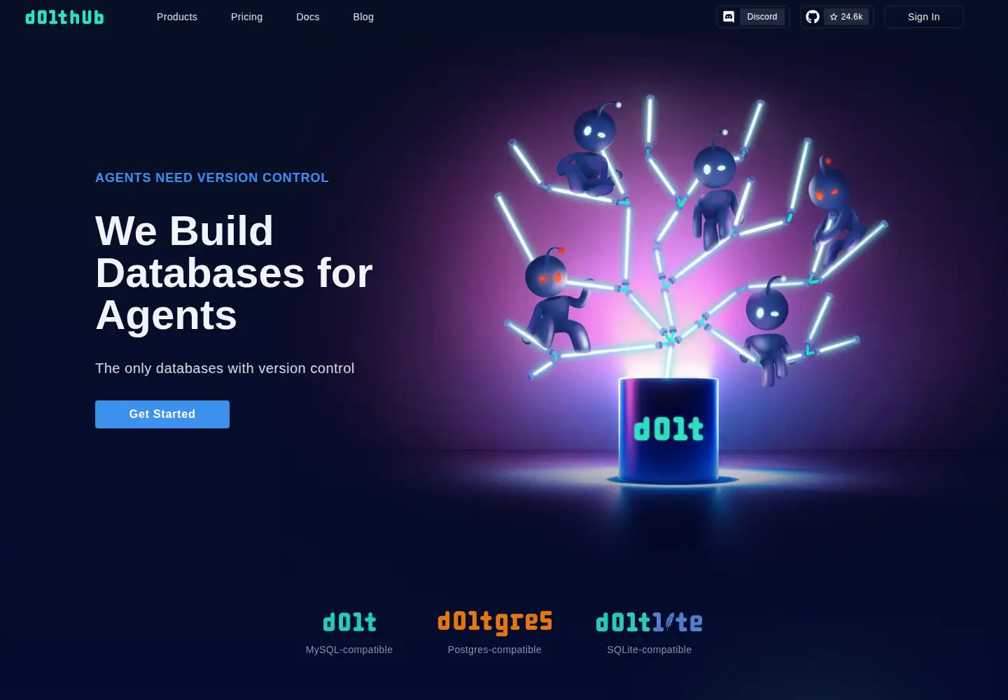 Screenshot of dolthub.com