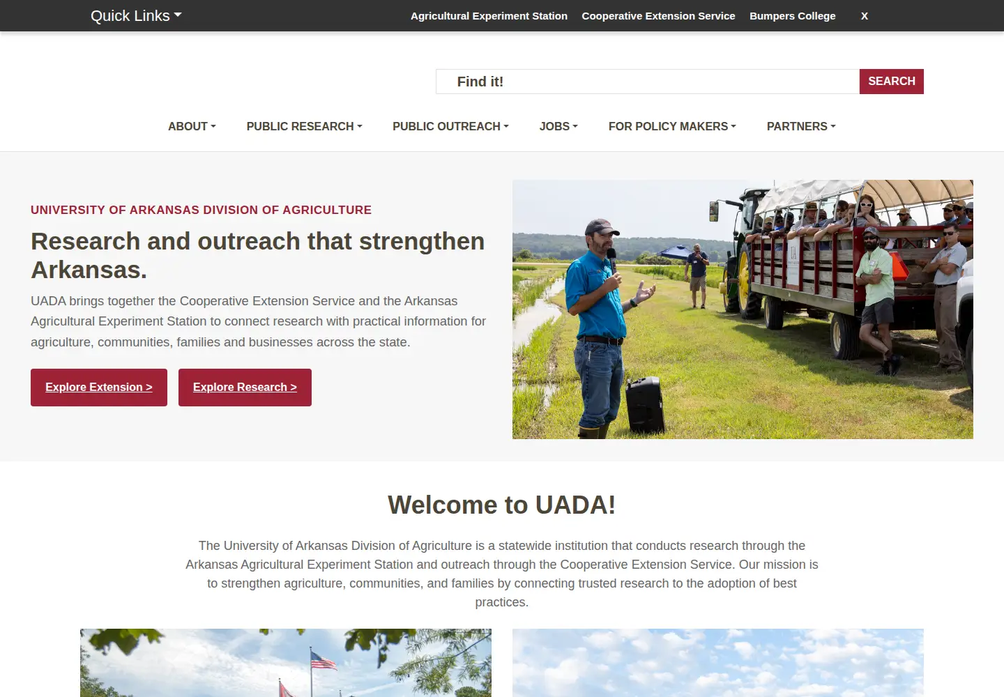 Screenshot of uada.edu