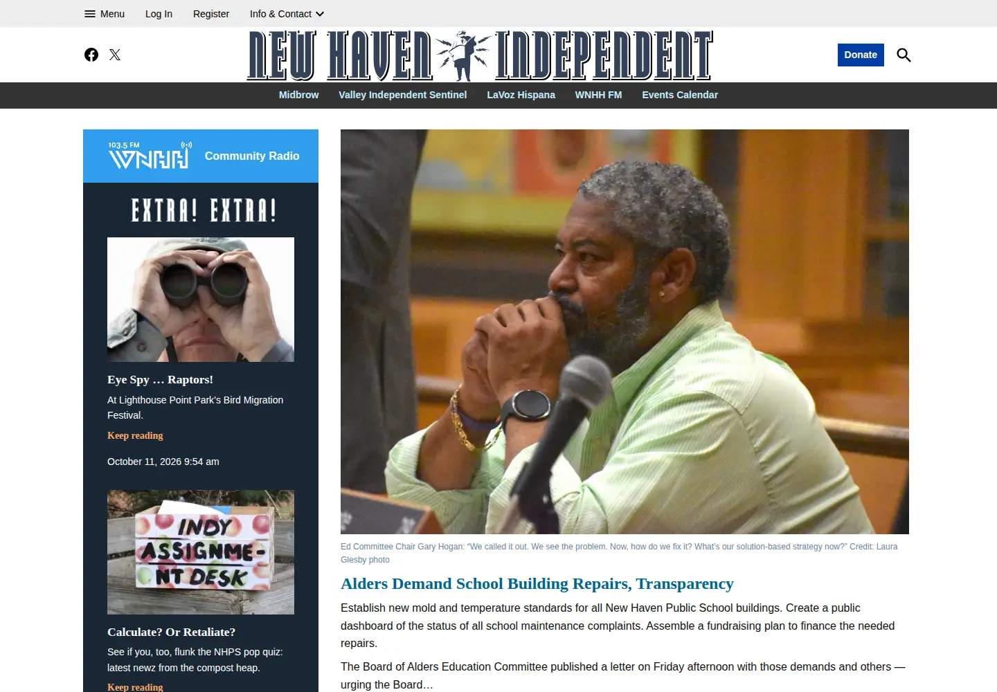 Screenshot of newhavenindependent.org
