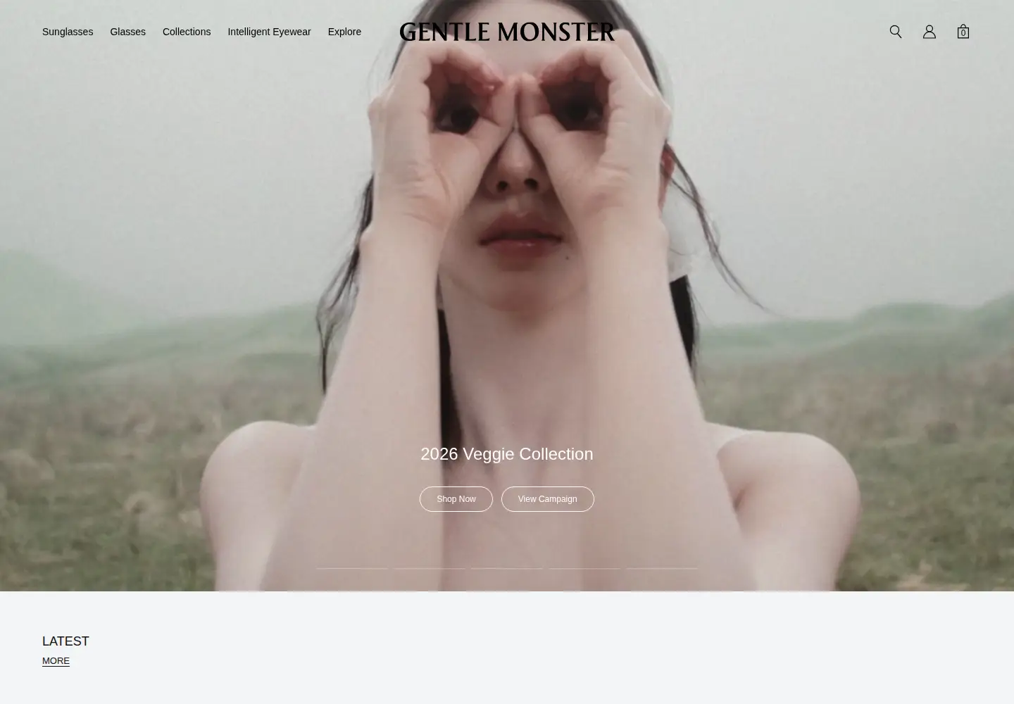 Screenshot of gentlemonster.com