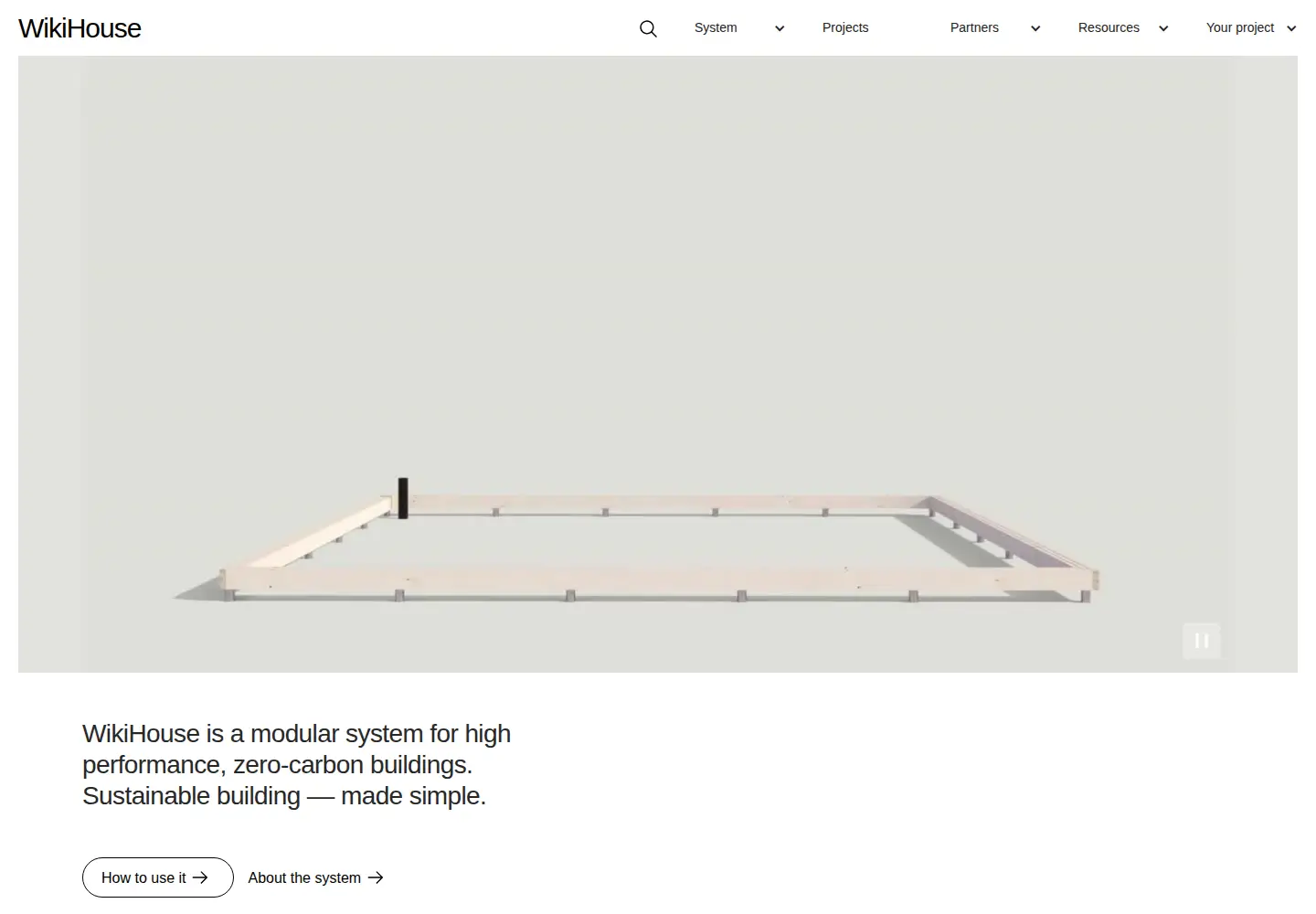 Screenshot of wikihouse.cc