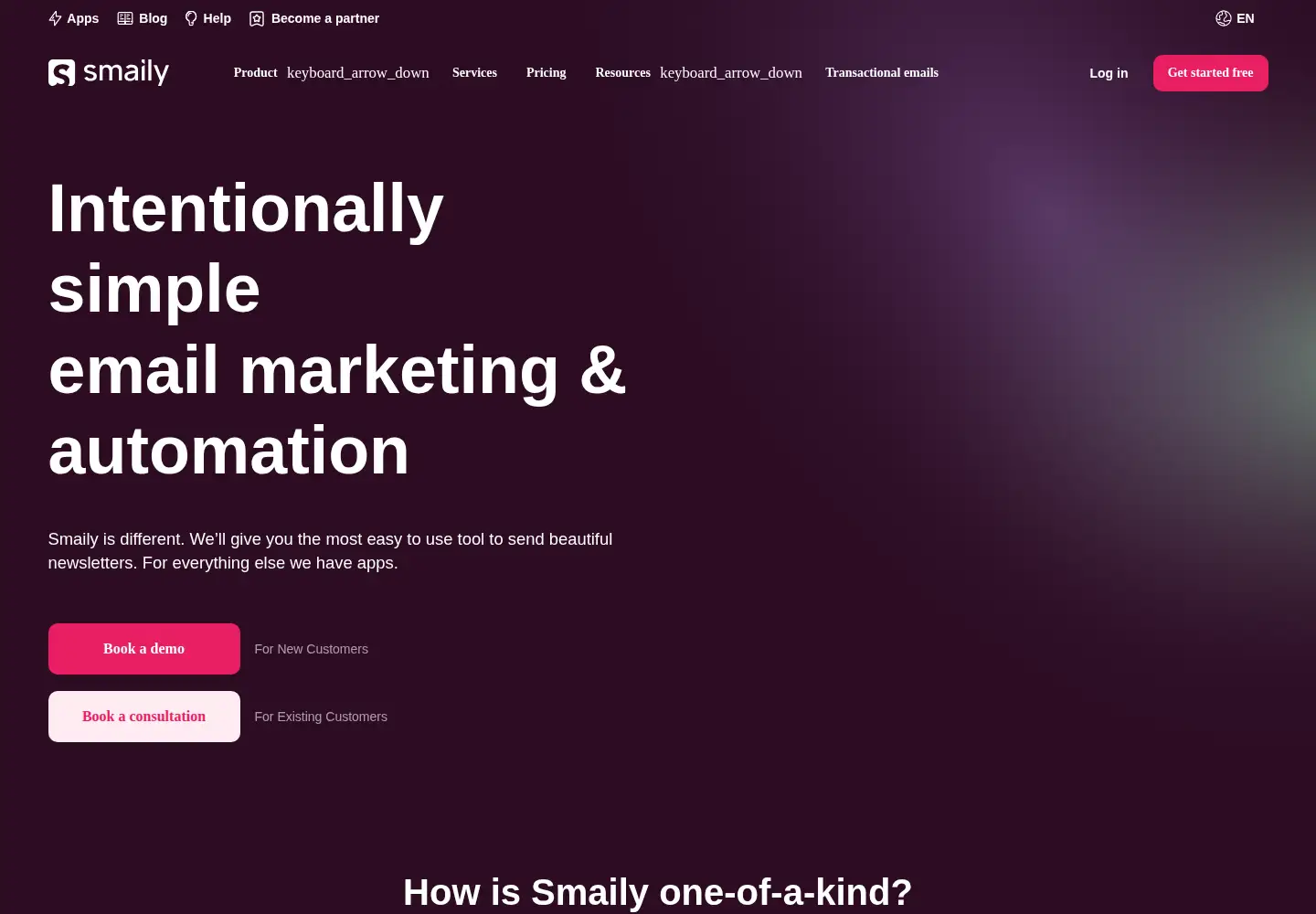 Screenshot of smaily.com