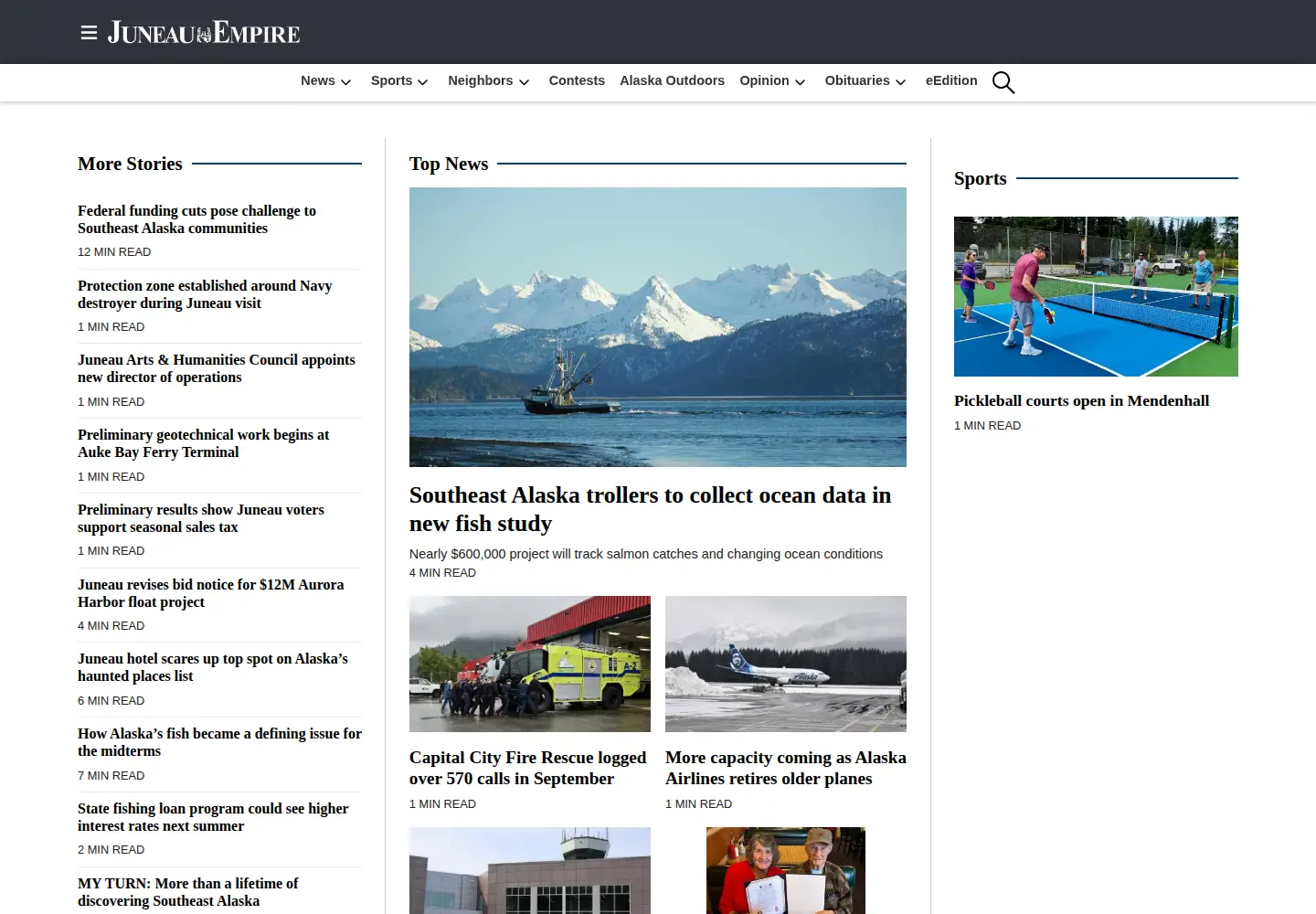Screenshot of juneauempire.com