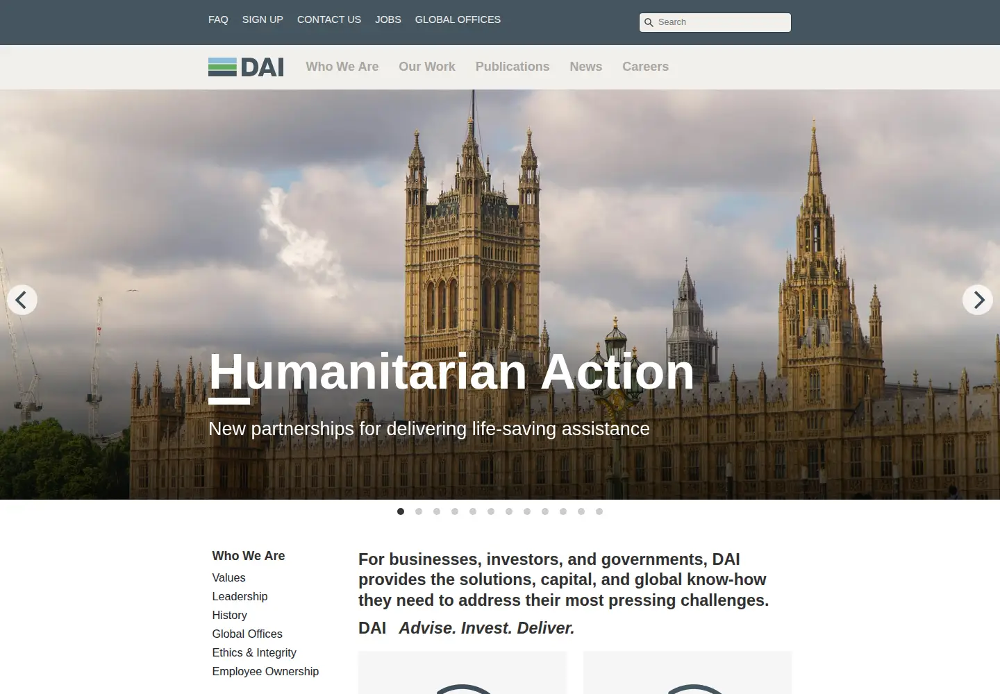 Screenshot of dai.com