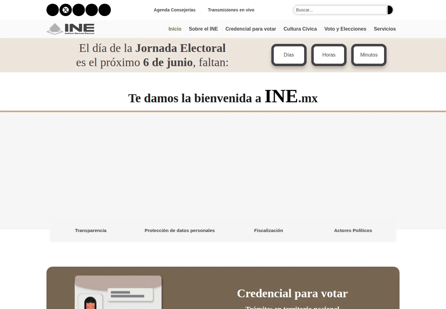 Screenshot of ine.mx