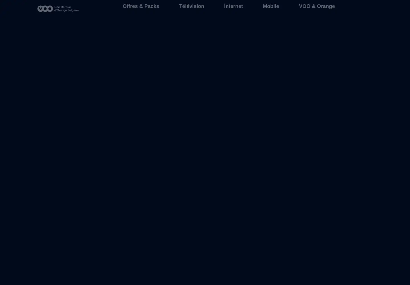 Captured homepage of voo.be in the current scan