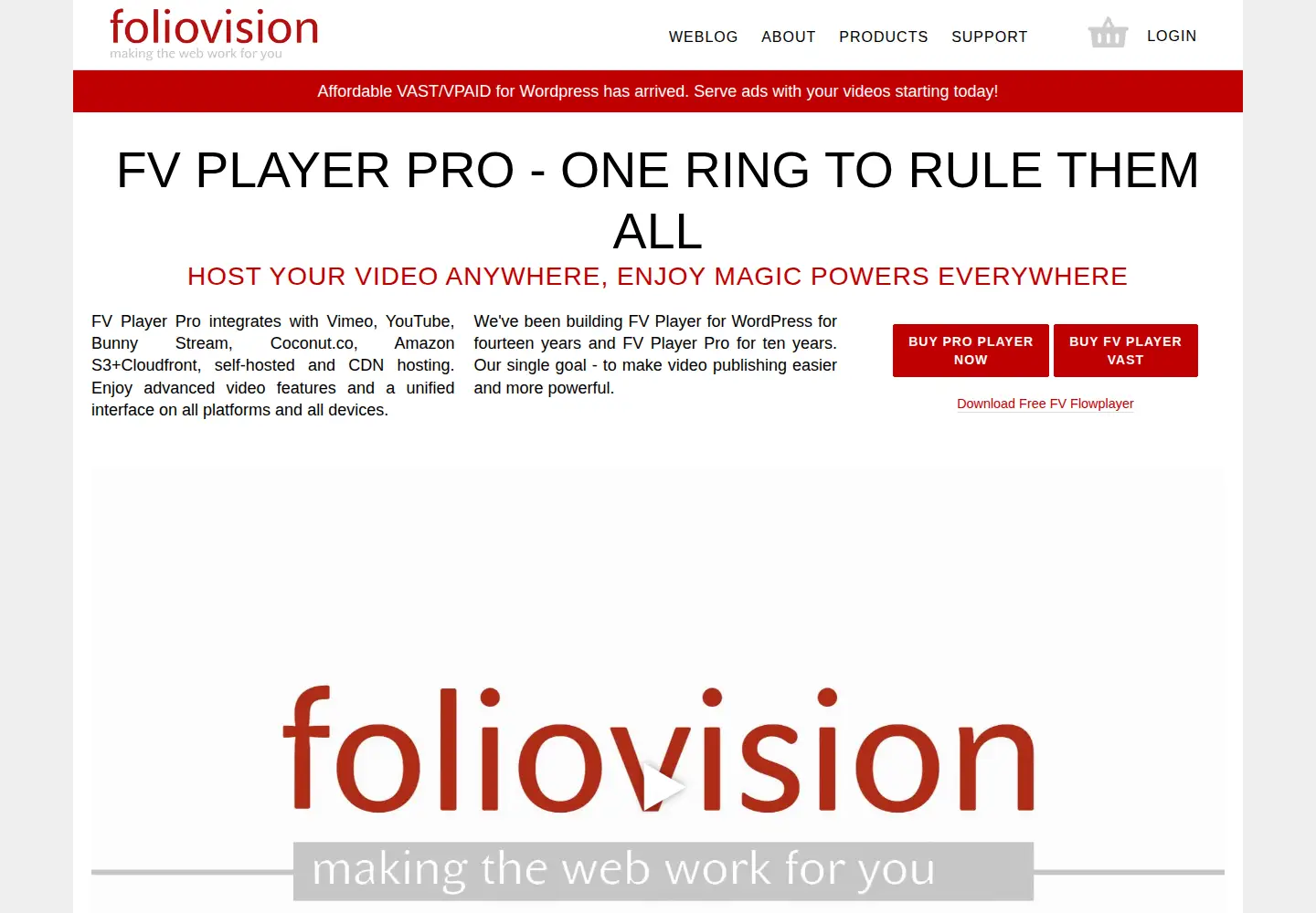 Screenshot of foliovision.com