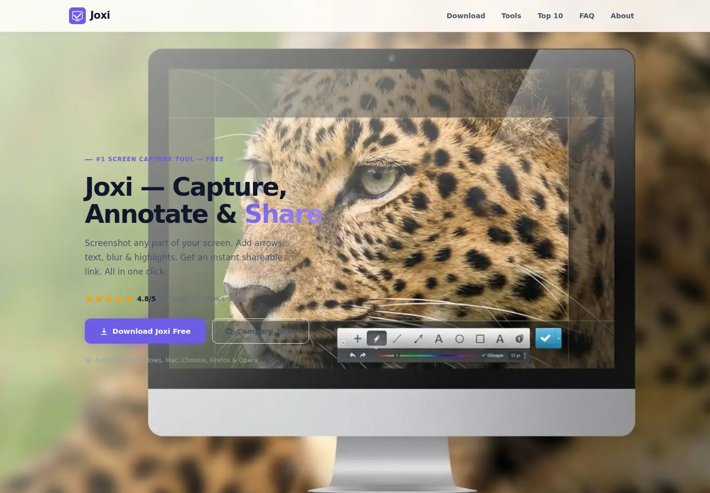 Screenshot of joxi.net