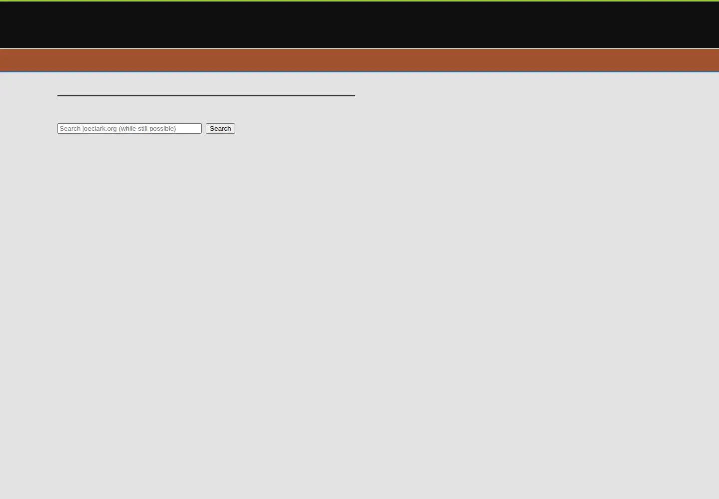 Screenshot of joeclark.org