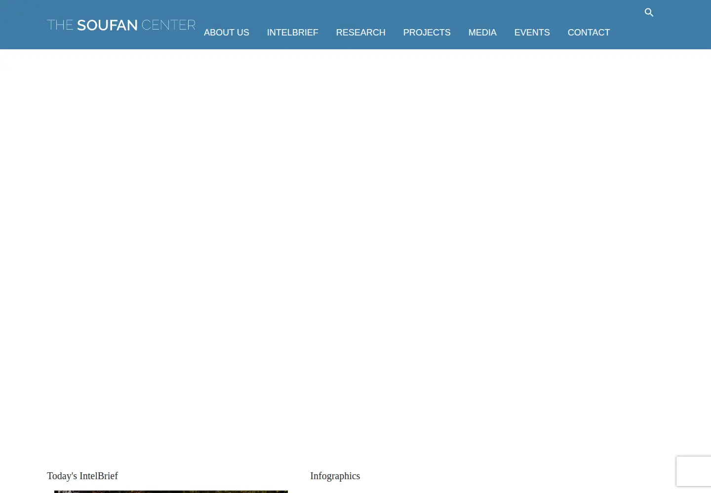 Captured homepage of thesoufancenter.org in the current scan