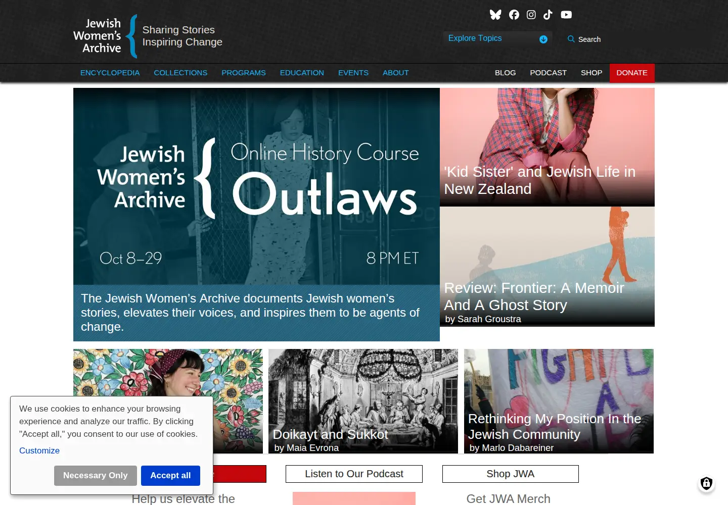 Screenshot of jwa.org