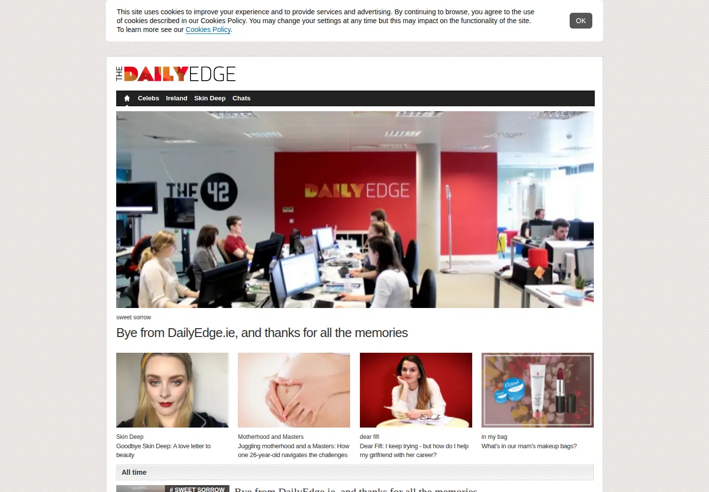 Screenshot of dailyedge.ie