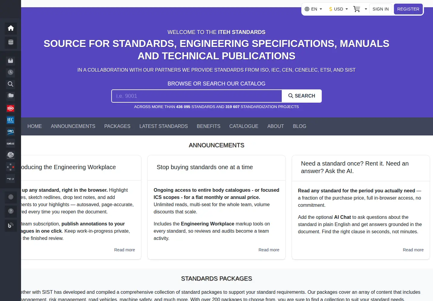 Captured homepage of iteh.ai in the current scan