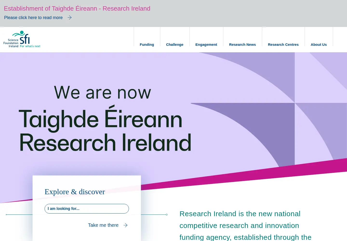 Screenshot of sfi.ie