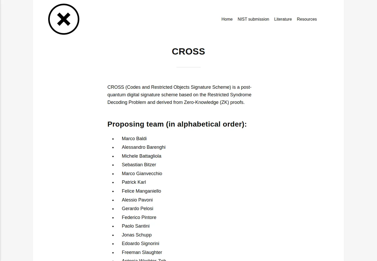 Screenshot of cross-crypto.com