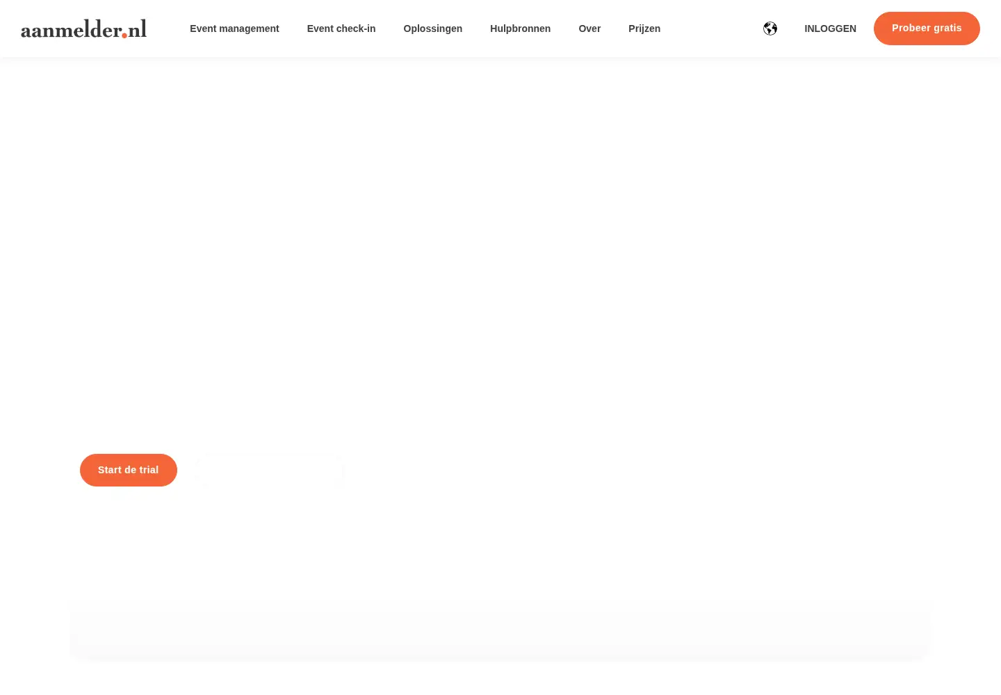 Screenshot of aanmelder.nl