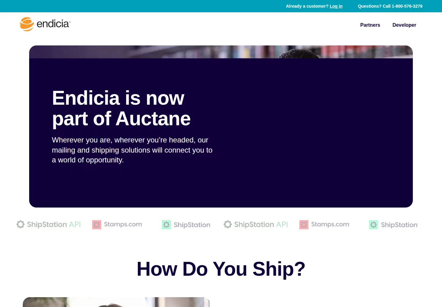 Screenshot of endicia.com
