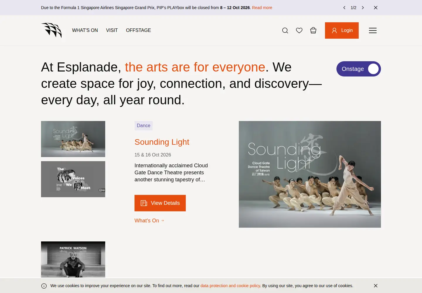 Screenshot of esplanade.com