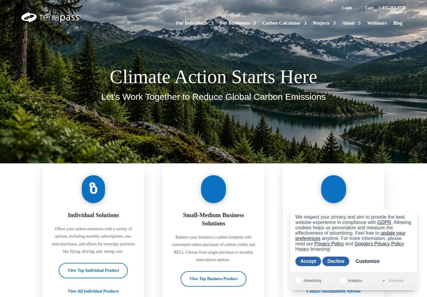 Screenshot of terrapass.com